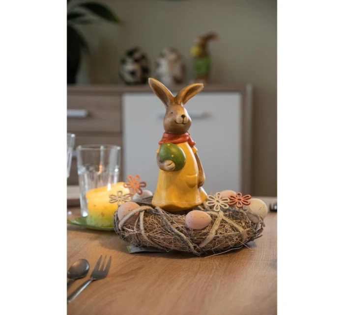 DEKORATÍVNA GIRLANDA ŠEDÁ PRIEMER 24CM