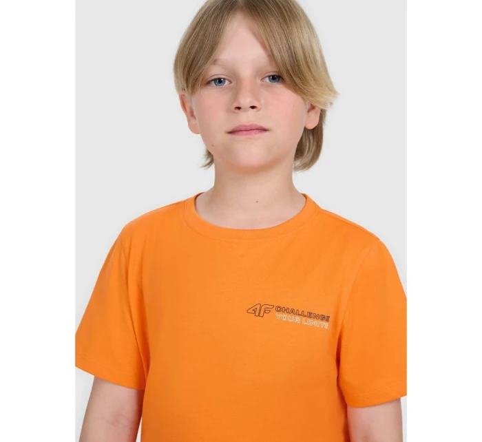 Chlapčenské tričko s potlačou 4F 4FJWAW25TTSHM2415-70S