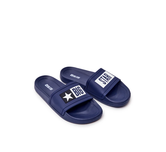 Pánské Nazouváky Big Star model 21547713 Tmavě Modré - Big Star Shoes Pánské Nazouváky Big Star model 21547713 Tmavě Modré - Big Star Shoes