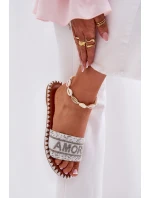 Dámské Pantofle Na Plochém Podpatku Se Bílé model 21687314 - Boto