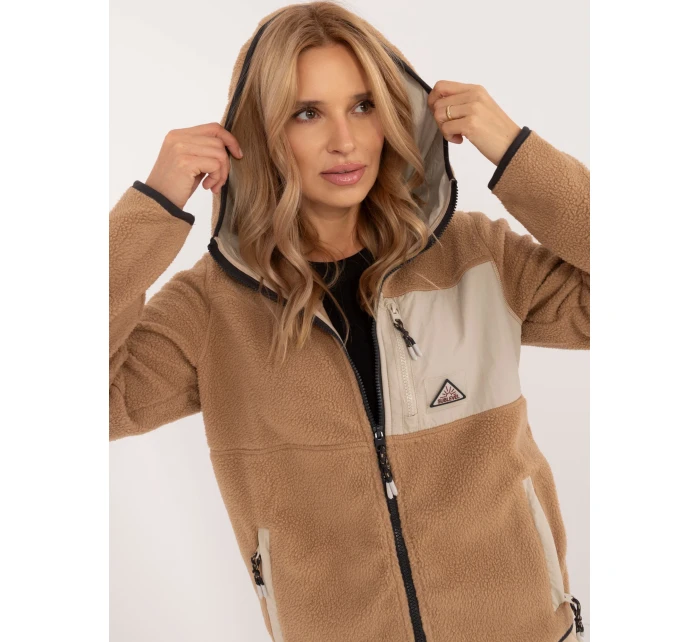 Mikina D20001M02671A2 svetlohnedá