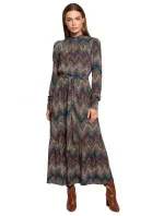 Maxi šaty s potiskem model 2 model 18003750 - STYLOVE