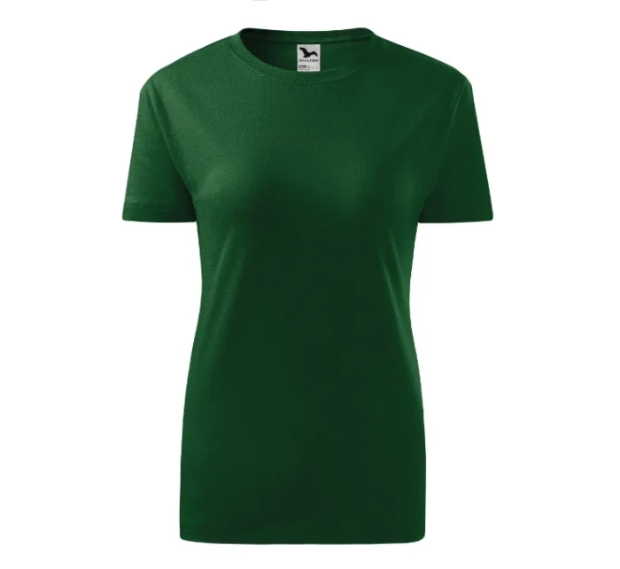 Classic New tričko dámské lahvově zelená