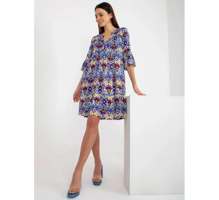 Dámske šaty D73771M30214H Purple mix - Sublevel