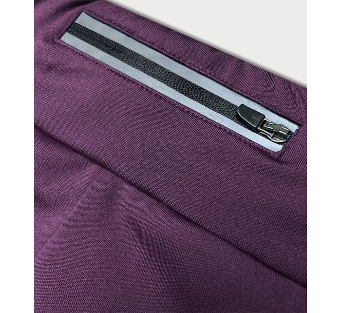 Tmavo fialové trekingové legíny (54350)