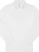 B&C My Polo 180 LSL Piqué polo s dlhým rukávom 01.U425 biela