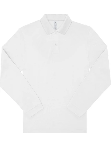 B&C My Polo 180 LSL Piqué polo s dlhým rukávom 01.U425 biela