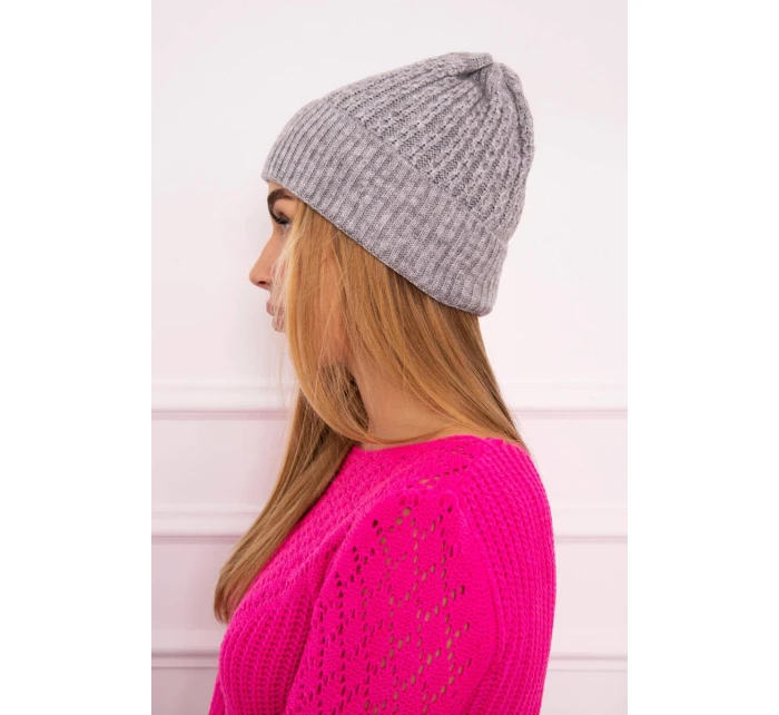 Tenká čiapka Wioletta K251 svetlo šedá Tenká čiapka Wioletta K251 svetlo šedá