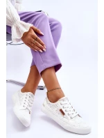 Dámské Krajkové Tenisky BIG STAR model 21546365 Bílé - Big Star Shoes