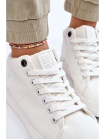 Dámské klasické vysoké tenisky Big Star model 21608900 bílé - Big Star Shoes Dámské klasické vysoké tenisky Big Star model 21608900 bílé - Big Star Shoes