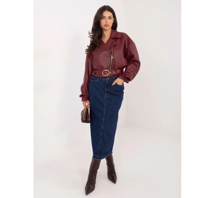 Sukňa D80030BI50248D300 námornícka modrá