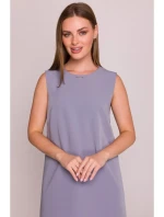 Šaty bez rukávů  šedá model 21154733 - STYLOVE