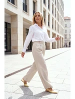 Dámske lakované baleríny s prackou Rinalle - žlté