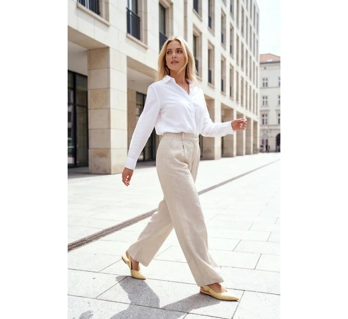 Dámske lakované baleríny s prackou Rinalle - žlté