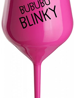 BUBUBUBLINKY - ružový nerozbitný pohár na víno 470 ml