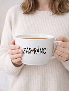 ZAS_RÁNO - MEGA XXL keramický hrnček 1000 ml