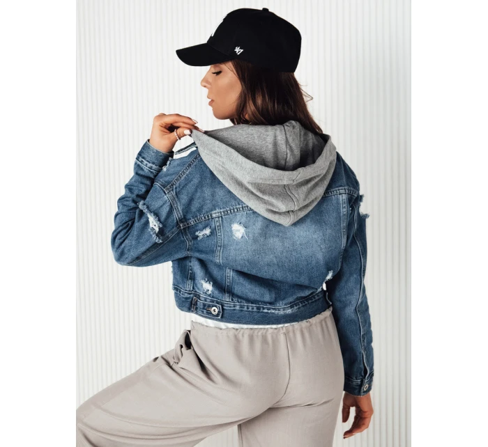 Dámská džínová bunda modrá model 21963699 - FashionStreet
