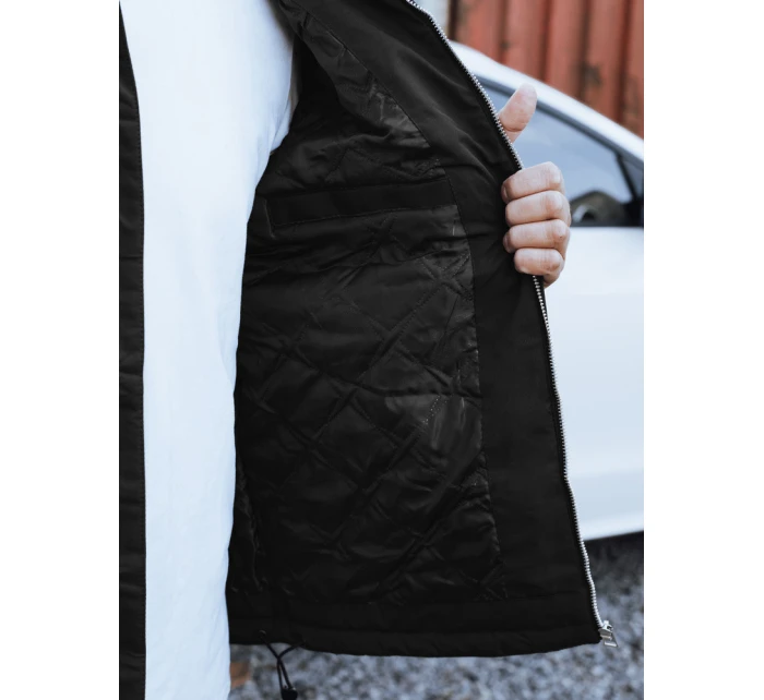 Pánska prechodná bunda čierna FashionStreet TX5035