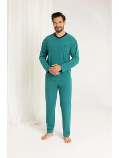 Pánske dlhé froté pyžamo Regina 489 M-XL