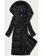 Dámska zimná bunda s kapucňou čierna (AG1-J9091)