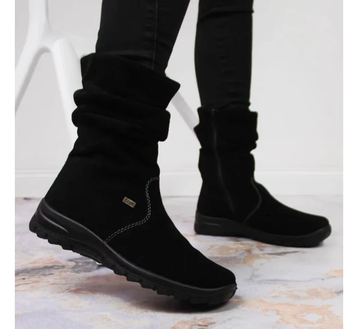 RIEKER W RKR130 zateplené kožené čižmy RIEKER W RKR130 zateplené kožené čižmy