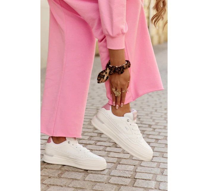 Dámské Tenisky Na Platformě  WOMEN LOW Bílé model 21695018 - Lee