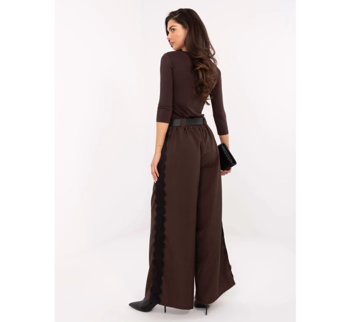 Nohavice MI SP 62440.56 tmavohnedé