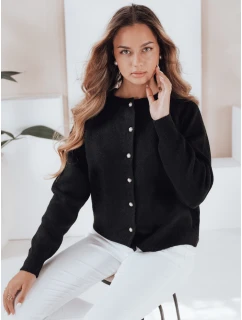 Dámsky sveter na zips SELINA čierny FashionStreet MY2512