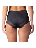 Dámske nohavičky FLAT TUMMY LACE MIDISLIP Drawstring Panties - BELLINDA - Black
