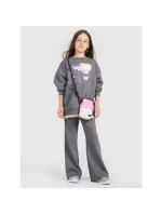 Dívčí mikina oversize bez kapuce model 21907206 - 4F