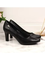 Čierne lodičky na podpätku W Sergio Leone