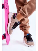 Damskie Wsuwane Sportowe Buty Sneakersy Beżowe Klayra