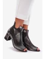 Kožené Botky  Černé model 21655170 - Maciejka