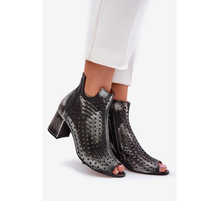 Kožené Botky  Černé model 21655170 - Maciejka