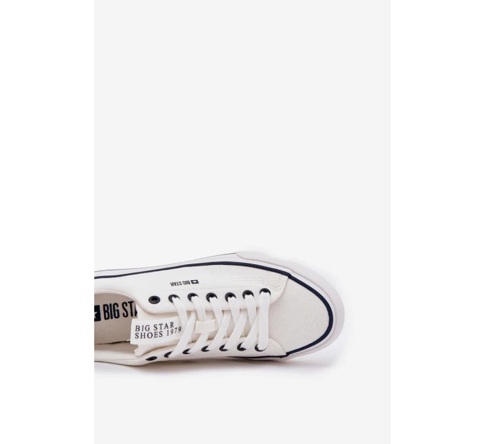Nízké Pánské Tenisky Big Star model 21686436 Bílé - Big Star Shoes Nízké Pánské Tenisky Big Star model 21686436 Bílé - Big Star Shoes