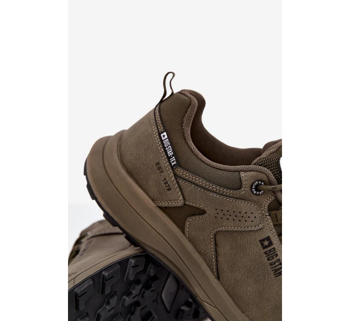 Buty Sportowe Trekkingowe Męskie Big Star OO174367 HI-POLY SYSTEM Khaki