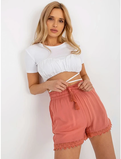 Šortky model 18372359 tmavě růžové - FPrice
