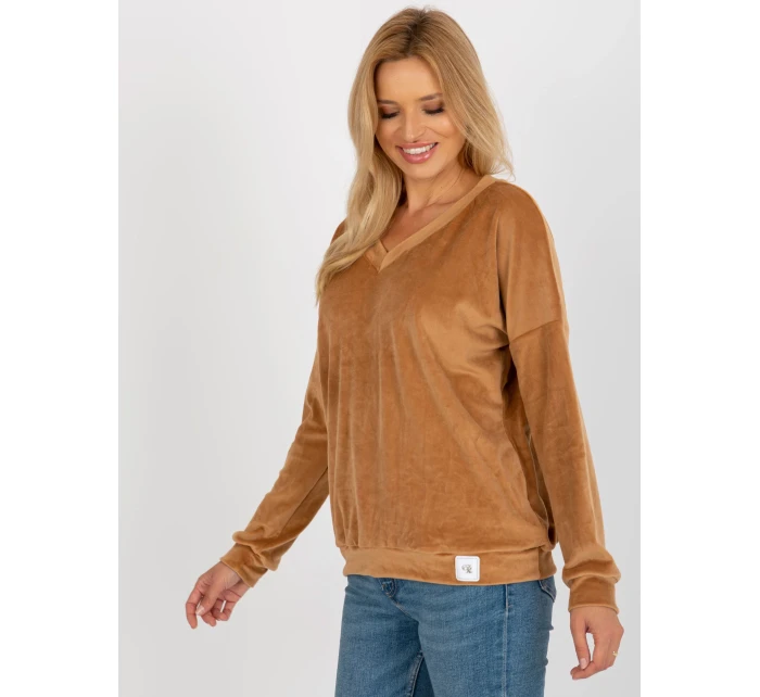 Mikina RV BL 8441.07P ťava Mikina RV BL 8441.07P ťava