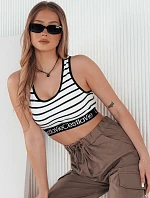 Dámsky pruhovaný top SUNSEL white FashionStreet RY2417