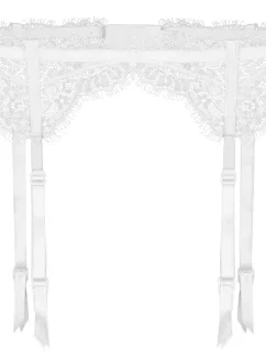 Podvazkový pás Fuchsia white - JULIMEX