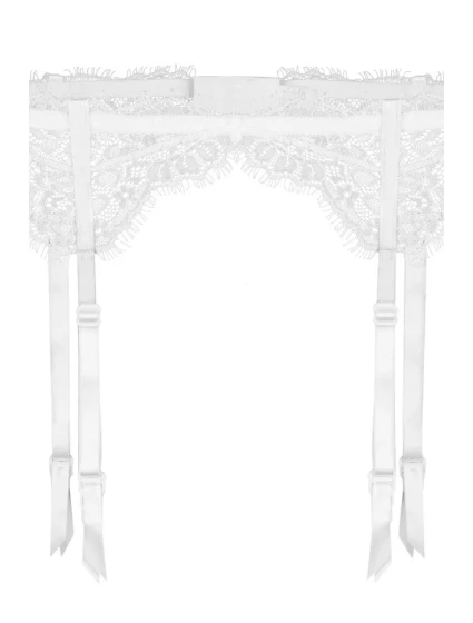 Podvazkový pás Fuchsia white - JULIMEX