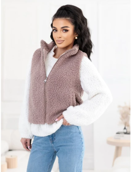 Kamizelka CS KZ model 21937087 ciemny bezowy - FPrice