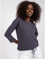 Bluzka RV BZ model 21717593 grafitowy - FPrice Bluzka RV BZ model 21717593 grafitowy - FPrice