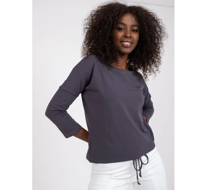 Bluzka RV BZ model 21717593 grafitowy - FPrice Bluzka RV BZ model 21717593 grafitowy - FPrice