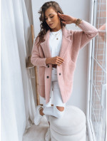 Dámsky alpakový kabát RITA II ružový Dstreet NY0625