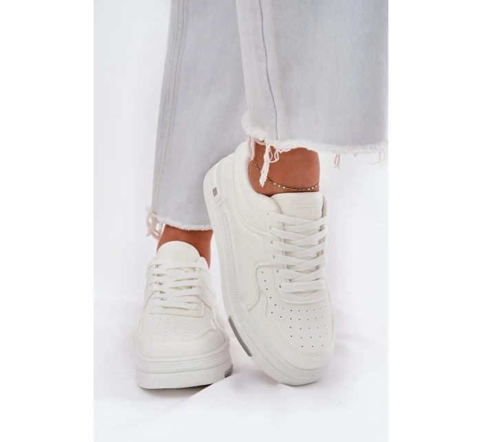 Dámské nízké tenisky Big Star – bílé | HI-POLY SYSTEM Dámské nízké tenisky Big Star – bílé | HI-POLY SYSTEM