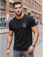 koszulka męska z nadrukiem czarna model 22198749 - FashionStreet