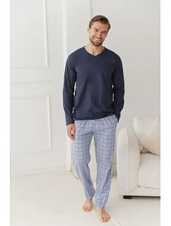 Pyžamo Taro 3669 Dorian, s dlhými rukávmi, 3XL–4XL, Z26