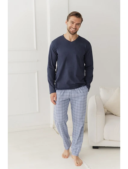 Pyžamo Taro 3669 Dorian, s dlhými rukávmi, 3XL–4XL, Z26 Pyžamo Taro 3669 Dorian, s dlhými rukávmi, 3XL–4XL, Z26