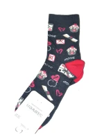 Dámské ponožky model 14559108 Srdce - Steven Dámské ponožky model 14559108 Srdce - Steven